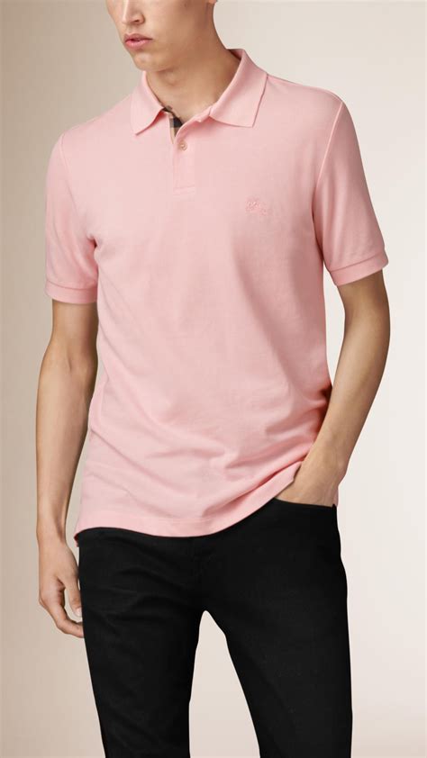 burberry city pink polo